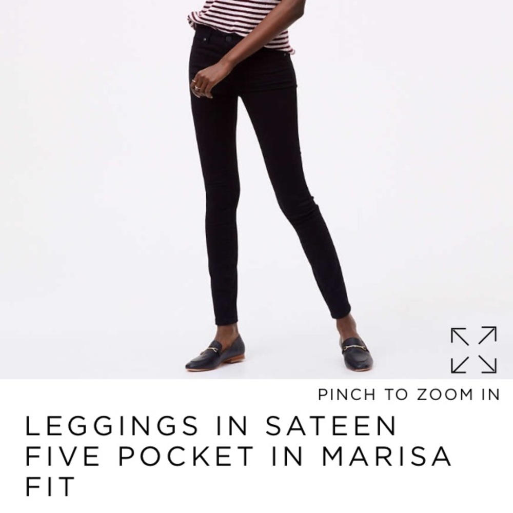 Loft black legging pants
